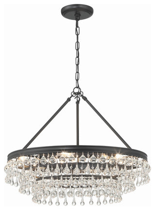 Calypso 6-Light Chandelier, Matte Black