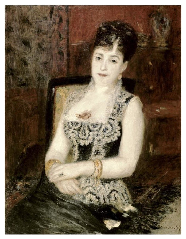 "Portrait of a Woman" Digital Paper Print by Pierre-Auguste Renoir, 14"x18"