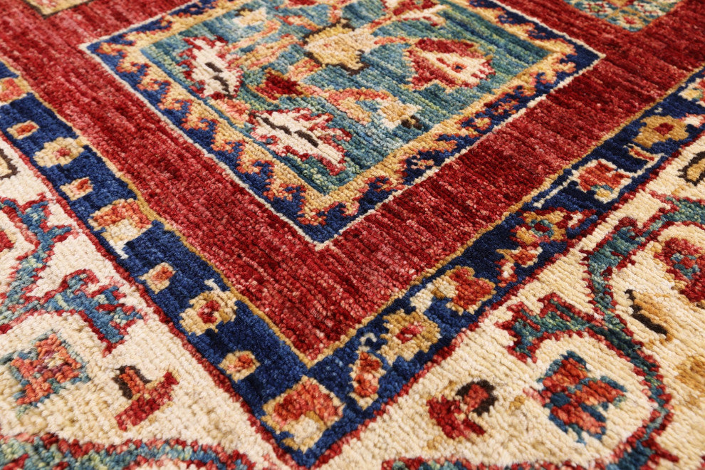 Persian Garden Design Hand-Knotted Rug 3' 4" X 4' 9" Q11055