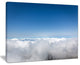 "Aerial View of Sky Over Clouds" Contemporary Landscape Canvas Art, 20"x12"