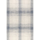 Nuloom Aya Cotton Plaid Rug, Blue 9' x 12'