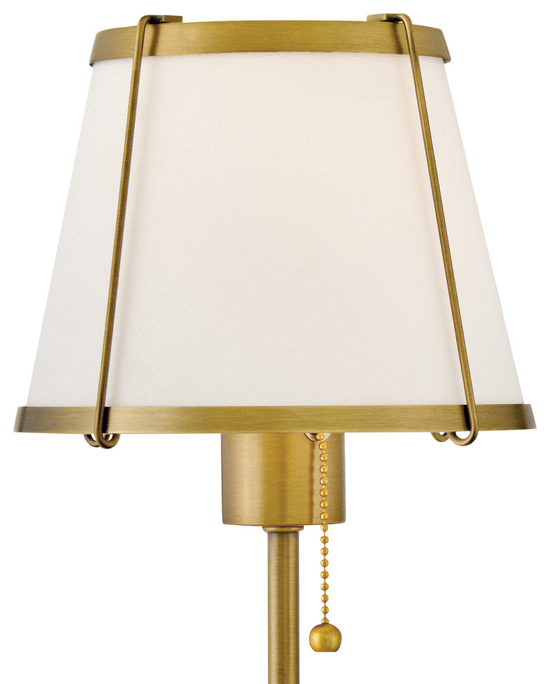 Hinkley Clarke Medium Single Light Sconce, Lacquered Dark Brass