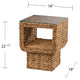 Bermingham Water Hyacinth Accent Table