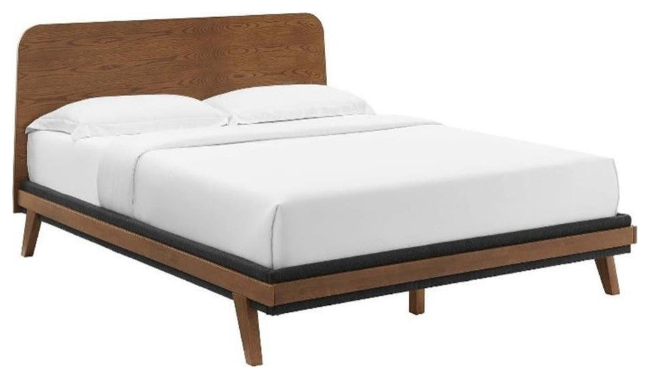 Dylan Queen Platform Bed, Walnut