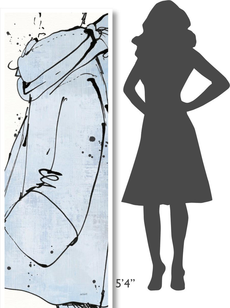 "Fashion Strokes VI Pastel" Digital Paper Print by Anne Tavoletti, 26"x74"