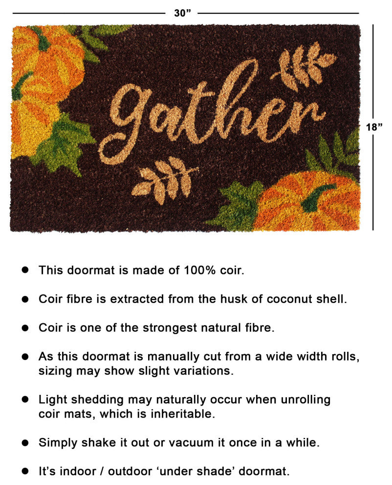 RugSmith Multi Machine Tufted Gather Doormat, 18" x 30"