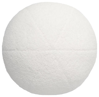Boba Round Pillow, Cream Vegan Shearling, 9"