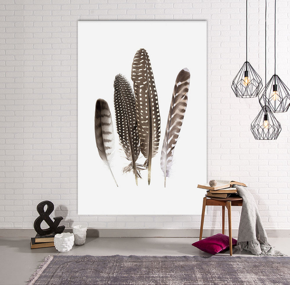 "Feathers II" Fine Art Giant Canvas Print, 48"x72"