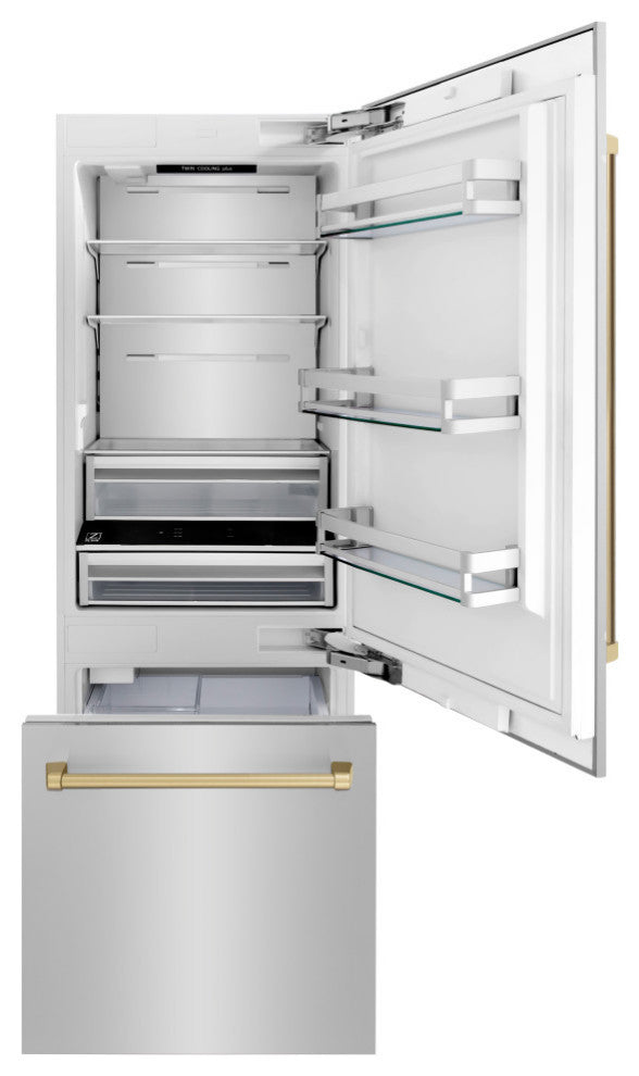 ZLINE 30" Autograph Built-In Refrigerator Stainless Steel, RBIVZ-304-30-CB