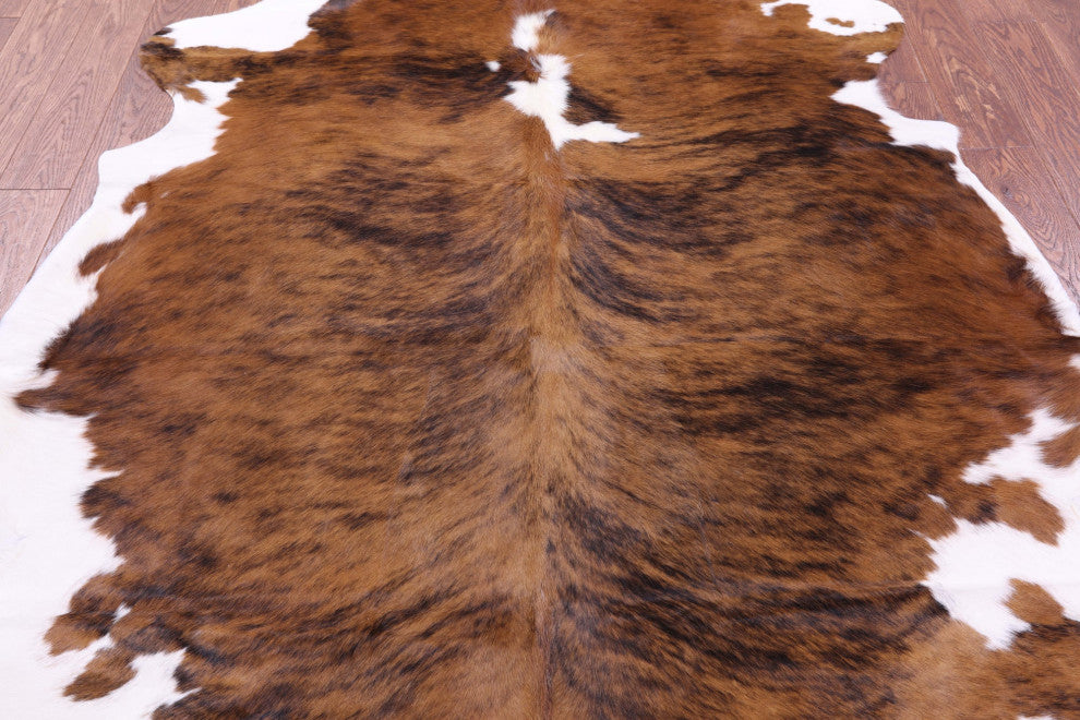 7' 1" X 6' 0" Natural Cowhide Rug C1526