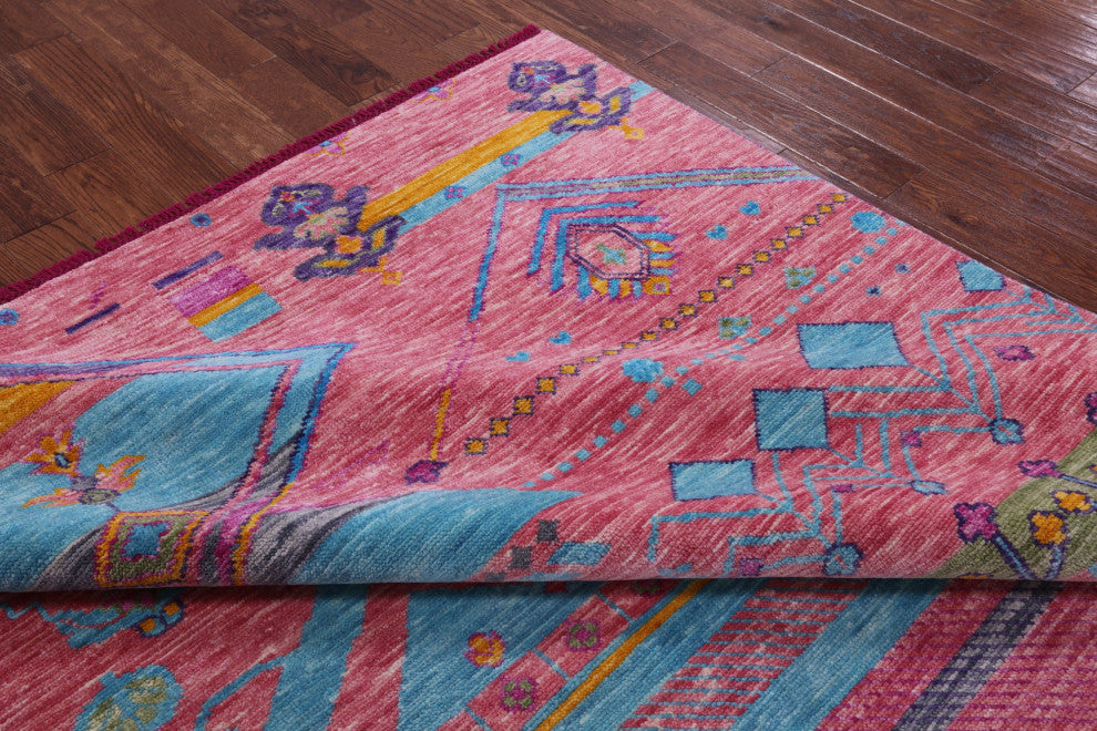 8' 1" X 10' 0" Moroccan Handmade Wool Rug - Q15411