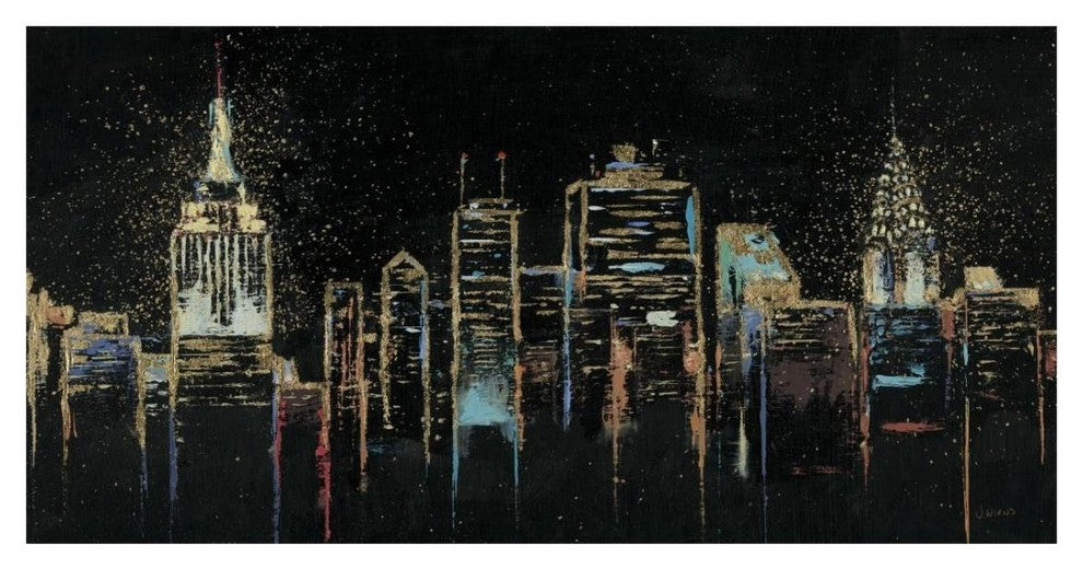 "Cityscape" Digital Paper Print by James Wiens, 26"x14"
