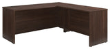 Sauder Affirm Engineered Wood 72"x24" Desk with Return Bundle in Noble Elm/Brown