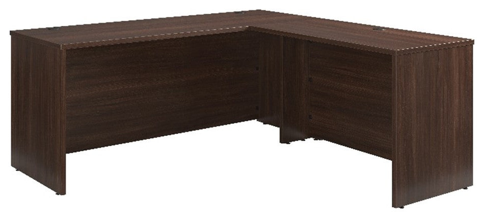 Sauder Affirm Engineered Wood 72"x24" Desk with Return Bundle in Noble Elm/Brown