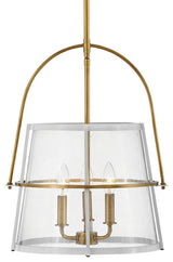 Hinkley Lighting 38113 Tournon 3 Light 15"W Pendant - Heritage Brass / Polished
