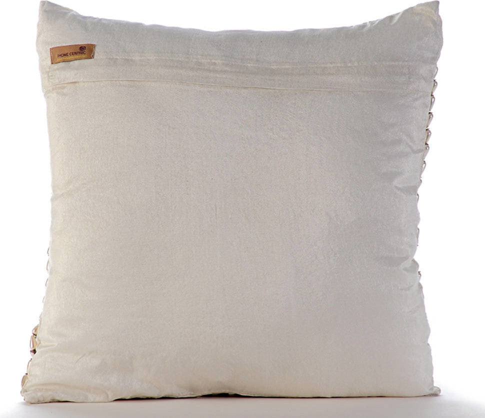 Ivory Decorative Euro shams 26"x26" Silk, Pearl Dance
