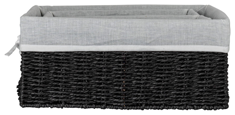 Rolling Laundry Hamper, Black, 2-Bag