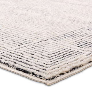 Label J Quadrant EVA03 Geometric Ivory Area Rug, 7'9"x9'9"