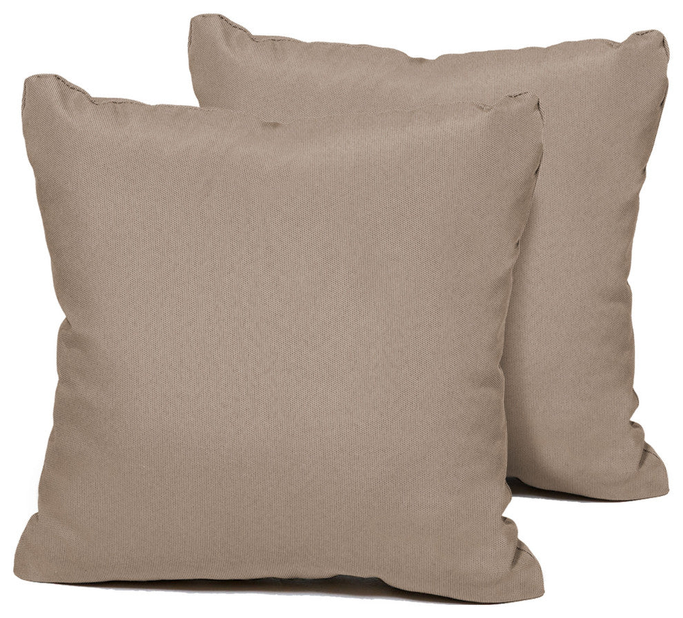 Square Outdoor Patio Pillows, Wheat