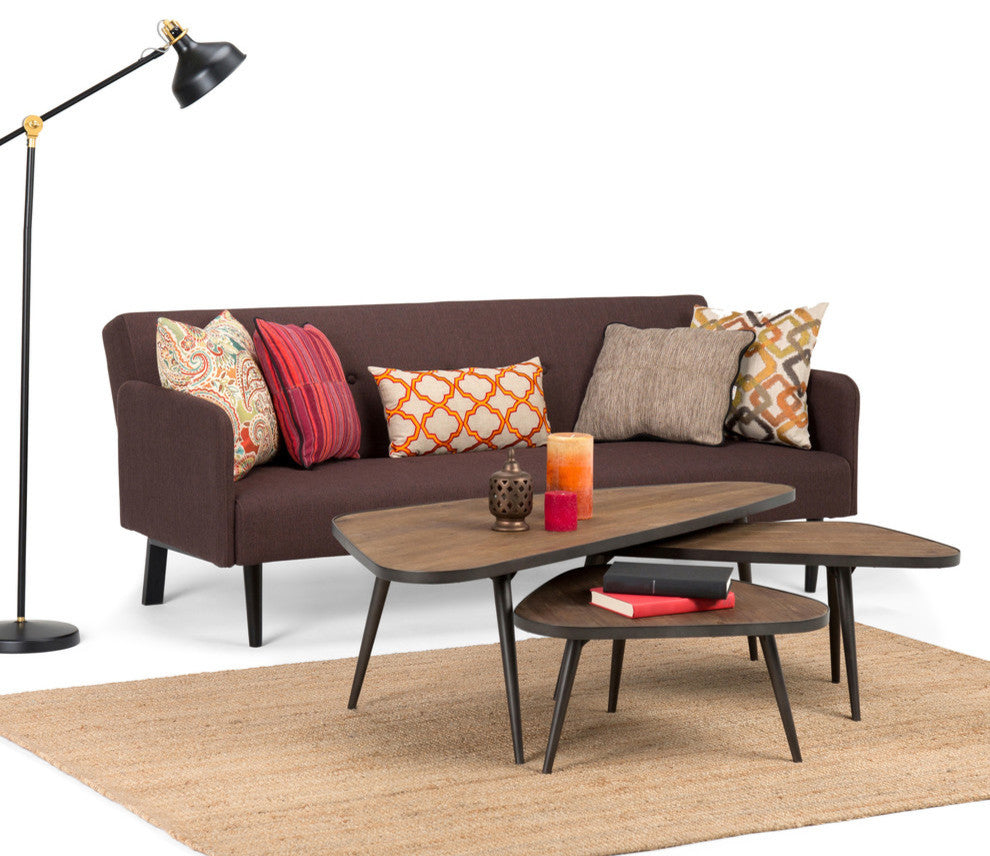 Aubrey 3 Piece Table Set - Distressed Wood