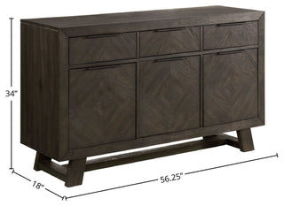 Hearst 56" Wide Server, Reclaimed Chevron
