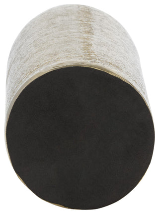 Metal, 15"H Cylinder Vase, Gold