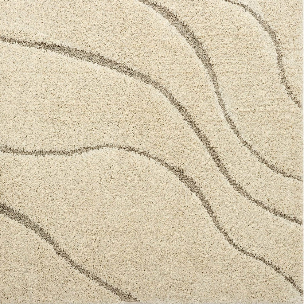 Abound Abstract Swirl 5x8 Shag Area Rug