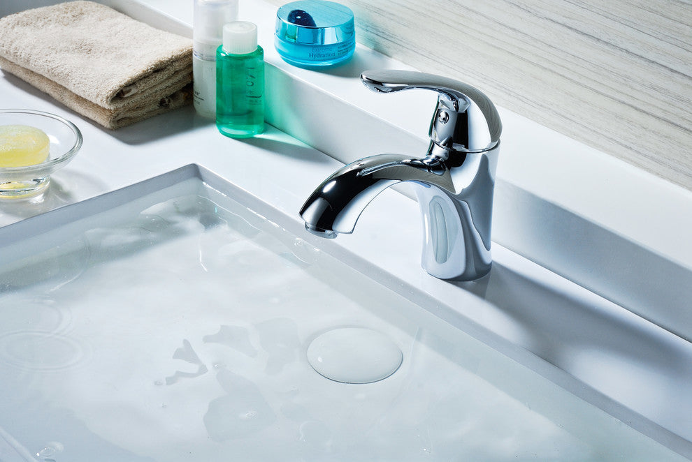 Clavier Series Single Handle Bathroom Sink Faucet in Polished Chrome
