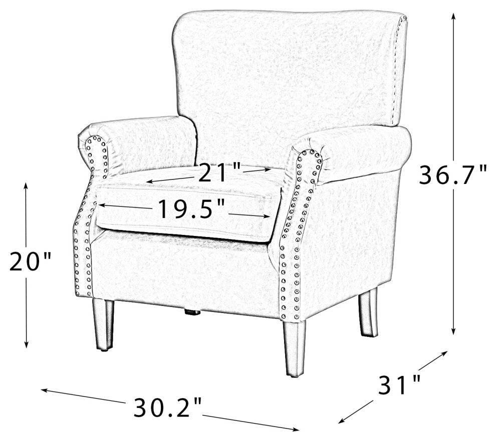 Jose Vegan Leather Armchair Set Of 2, Camel