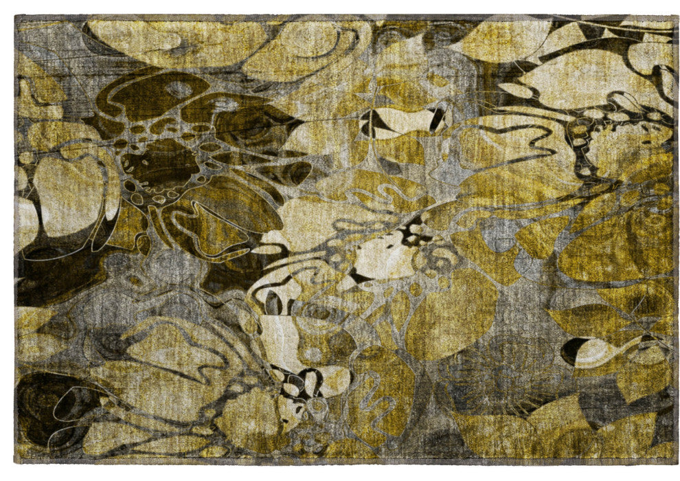 Premium Machine Washable Mayfield AMF558 Brown 1'8" x 2'6" Rug