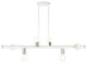 White Modern, Urban, Scandinavian, Linear Chandelier