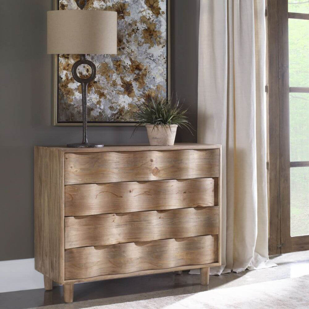 Uttermost Crawford 42 x 34" Light Oak Accent Chest