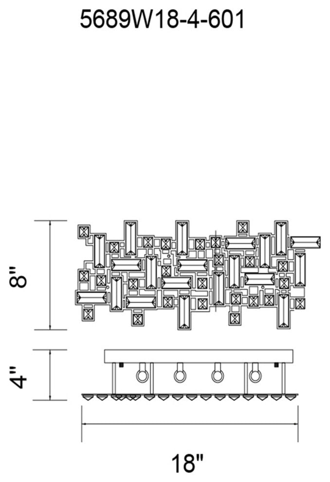 Arley 4 Light Vanity Light With Chrome Finish