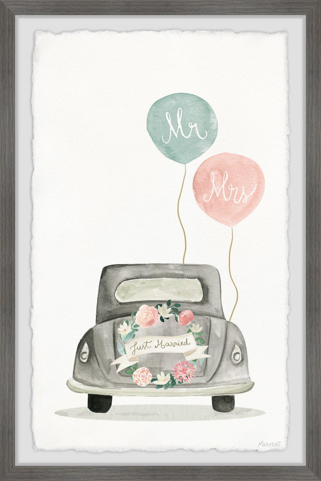 "Happily Married" Framed Painting Print, 24x36