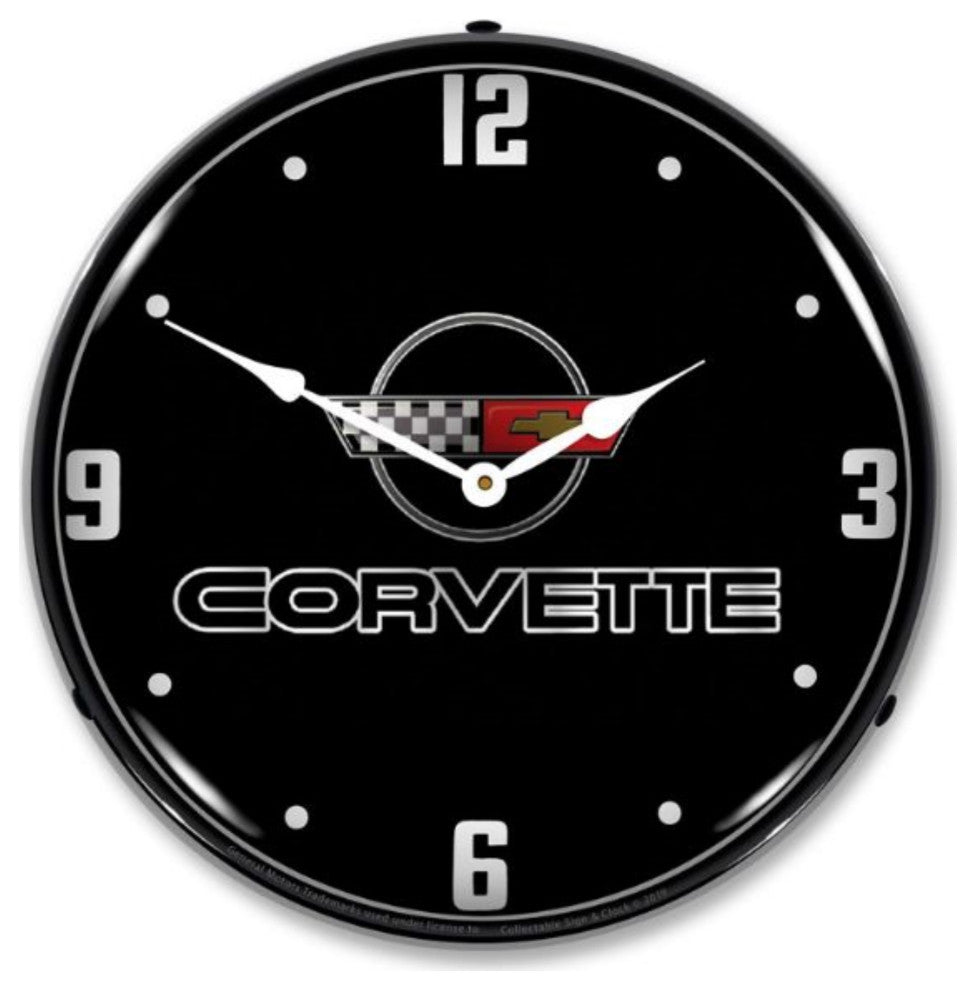 GM19091018 C4 Corvette Black Tie Clock