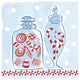 "Holiday Treats II" Digital Paper Print by Farida Zaman, 26"x26"