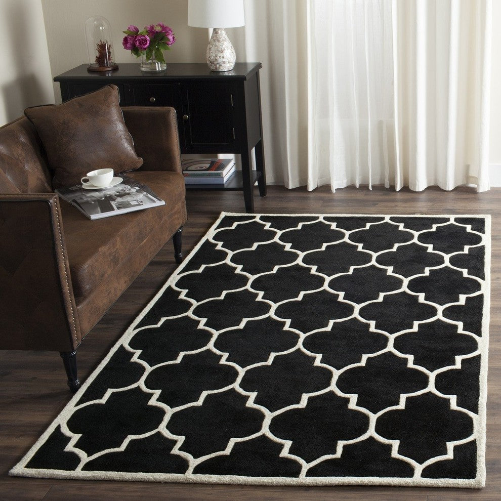 Safavieh Chatham CHT733K 7' Square Black Rug