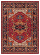 Serapi Traditional Dark Red, Black Area Rug, 9'3"x12'6"