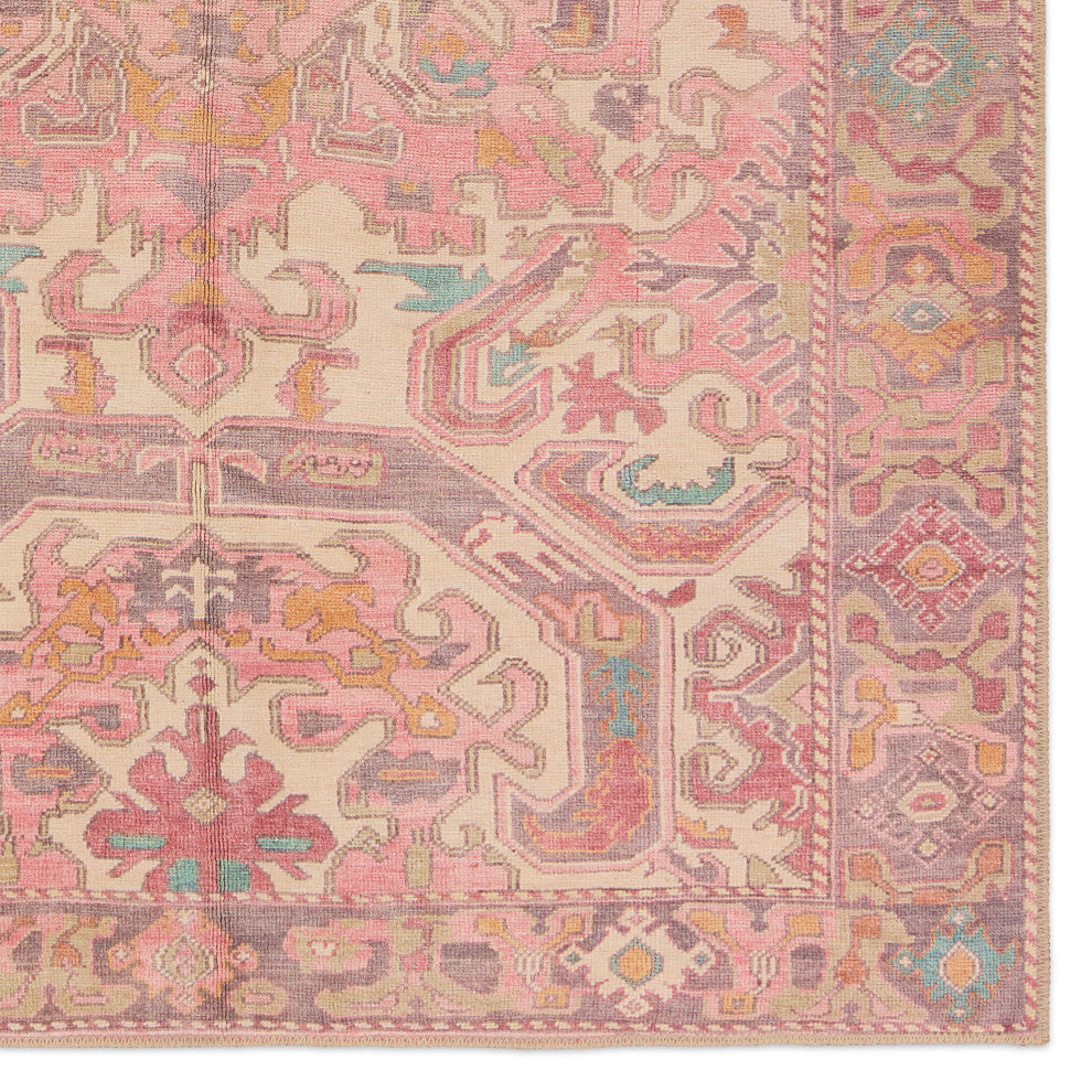 Vibe by Jaipur Living Elanor Medallion Pink/Purple Runner Rug 3'X8'