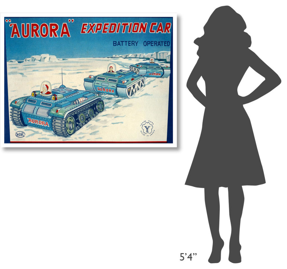 "Aurora Expedition Car" Digital Paper Print by Retrotrans, 46"x35"