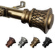 Verena 13/16" Curtain Rod, Antique Brass, 18-28"