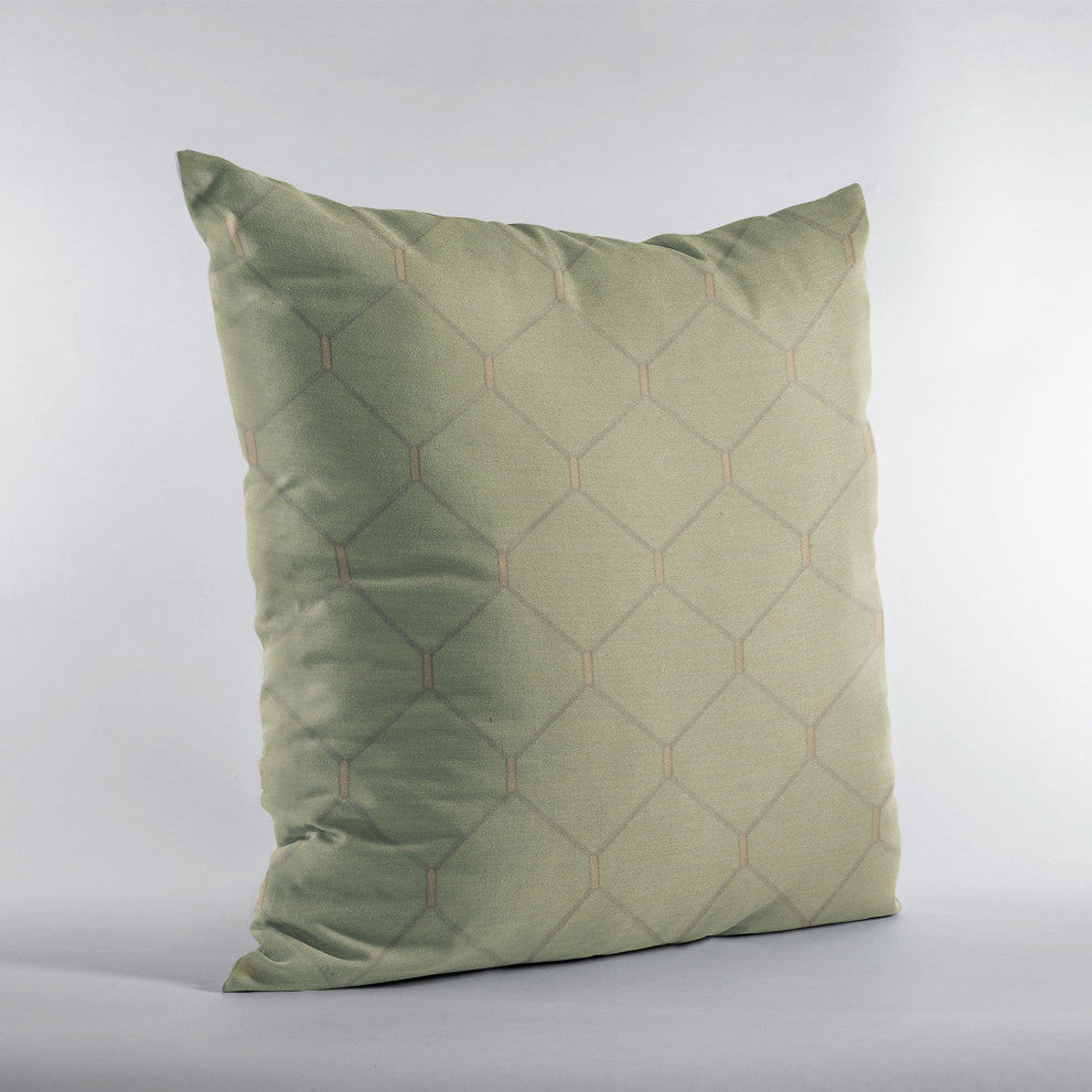 Creamy White Kona Embroidery Luxury Throw Pillow, Double sided 20"x36" King