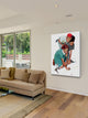 "Marbles Champ" Painting Print on Canvas by Norman Rockwell