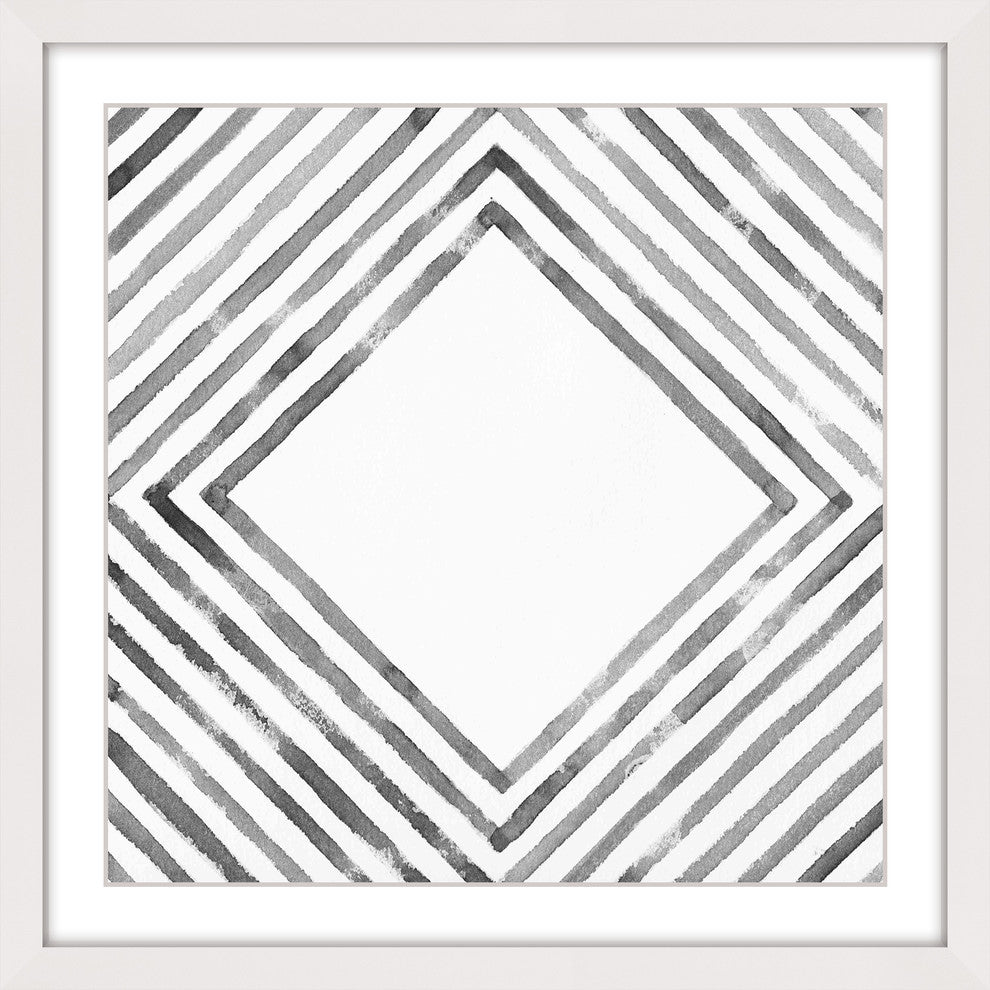 "Square in Depth" Framed Art Print