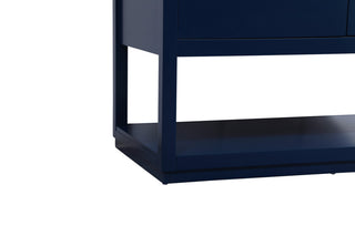 42" Single Bathroom Vanity, Blue, With Backsplash