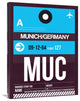 "MUC Munich Luggage Tag 1" Fine Art Print