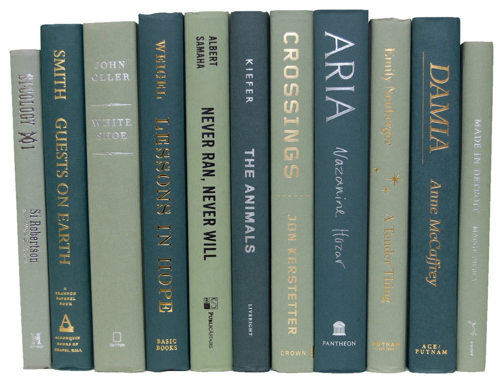 Decorative Books - Ivy Book Bundle - 1 foot of Green Books