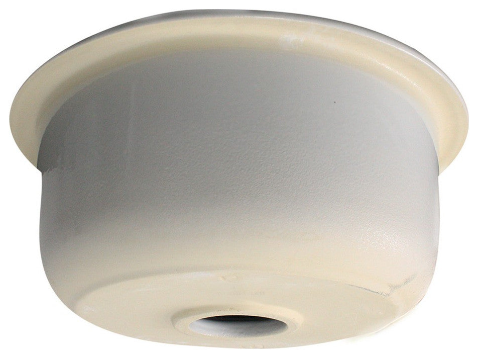 Nantucket Sinks Hyannis-18 18 inch Fireclay Round Bar-Prep Sink In White