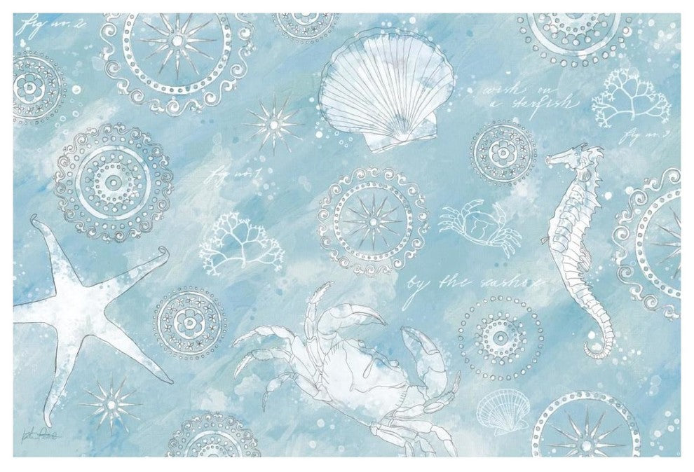 "Coastal Splash VI" Digital Paper Print by Katie Pertiet, 38"x26"