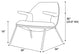 Gifford Lounge Chair Medieval Blue Fabric